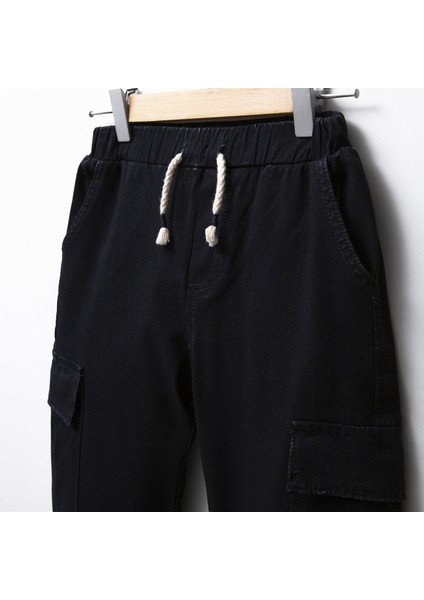 Erkek Çocuk Kargo Cepli Paçası Beli Lastikli Jogger Pantolon fiyatları