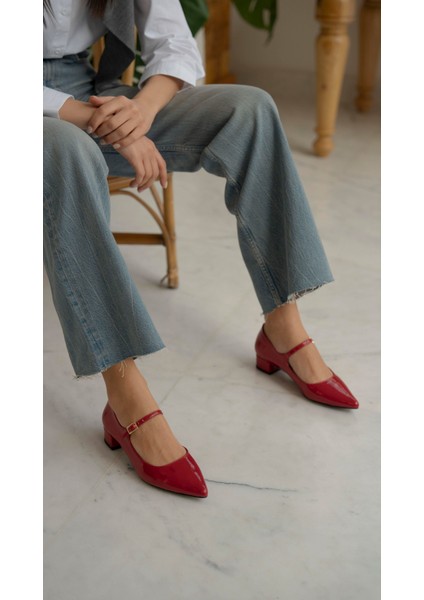 Hofman Kırmızı Rugan Topuklu Ayakkabı fiyatları