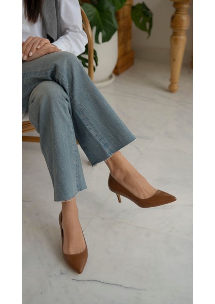 Nell Taba Deri Stiletto