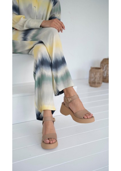 Parma Ten Hakiki Deri Kadın Sandalet