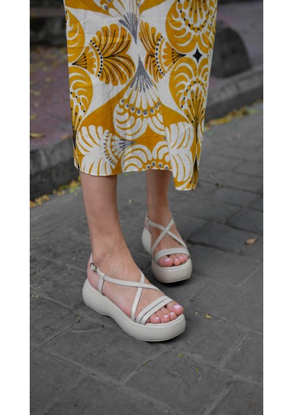 Pepe Bej Hakiki Deri Kadın Sandalet