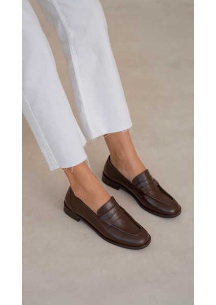 Origi Kahve Hakiki Deri MAKOSEN