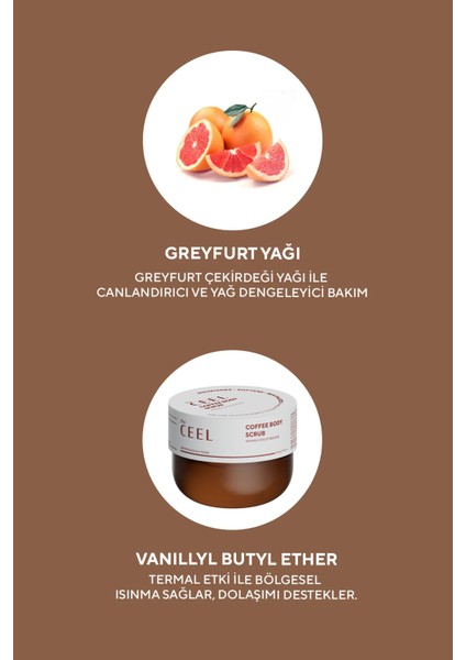 Portakal Kabuğu Kahve Özlü Vücut Peelingi 275 gr modelleri