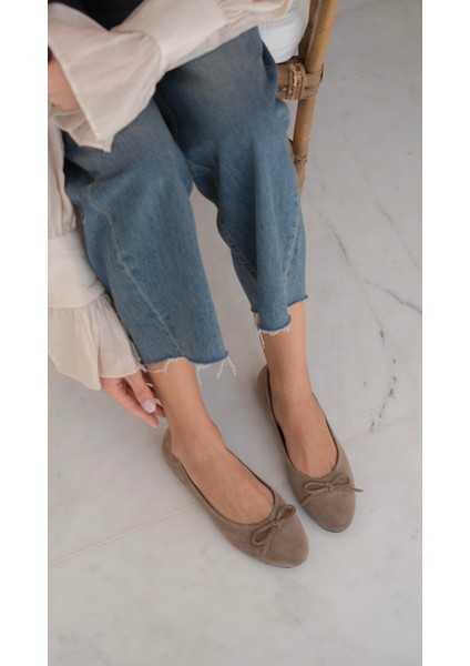 Zerbi Vizon Süet Hakiki Deri Babet