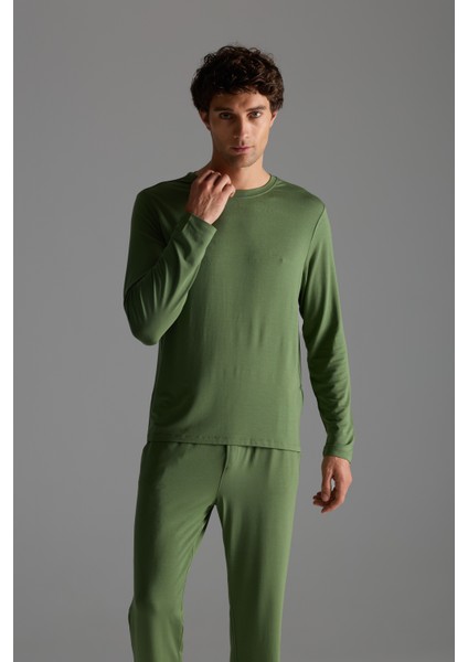 Erkek Modal Uzun Kollu T-Shirt