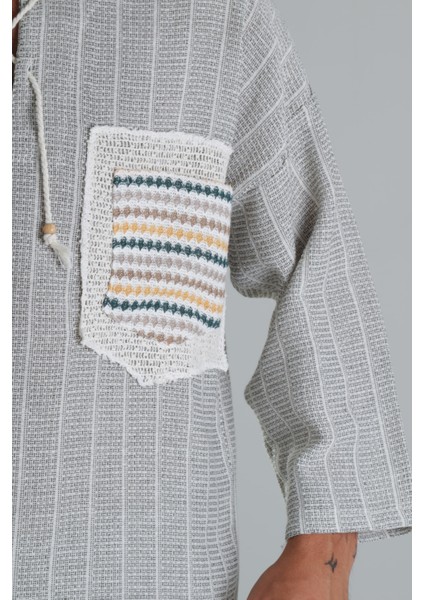 Yeşil Keten Pamuk Tasarım Şalvar Takım indirimleri