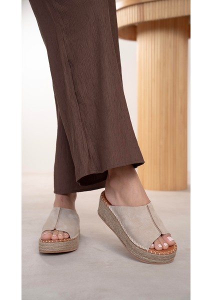 Ebue Bej Süet Hakiki Deri Terlik fiyatları