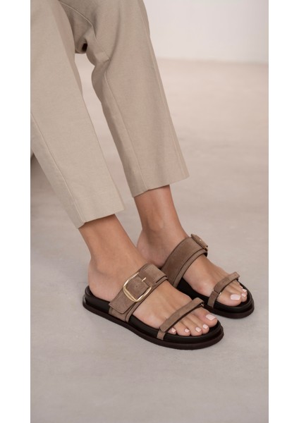 Tokyo Camel Süet Hakiki Deri Kadın Terlik fiyatları