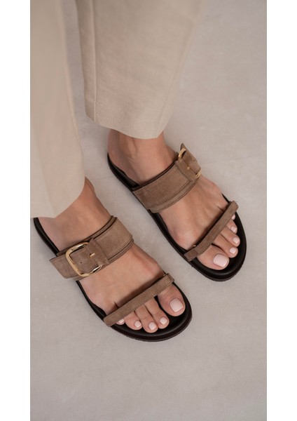 Tokyo Camel Süet Hakiki Deri Kadın Terlik fırsatları