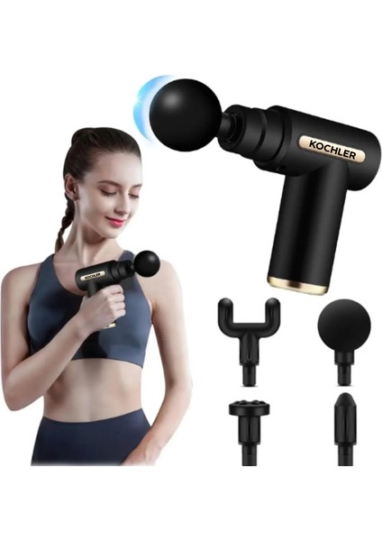 Darbeli Titreşimli Şarjlı Sporcu Masaj Tabancası Masaj Aleti Kas Egzersiz Aleti fırsatları