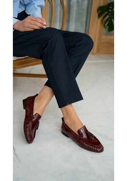 Gobert Bordo Rugan Hakiki Deri MAKOSEN