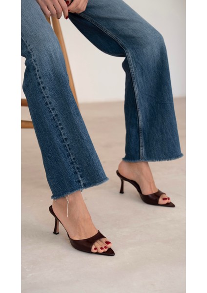 Yoro Bordo Rugan Hakiki Deri Topuklu Ayakkabı