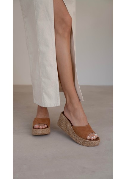 Livorno Taba Süet Hakiki Deri Terlik fırsatları