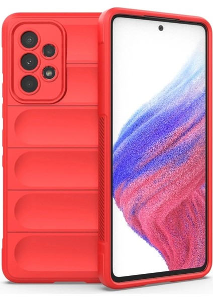 Samsung Galaxy A53 5g Kılıf Optimum Silikon - Kırmızı