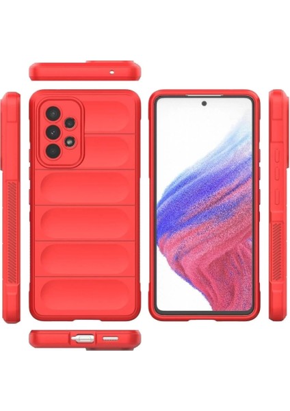Samsung Galaxy A53 5g Kılıf Optimum Silikon - Kırmızı modelleri