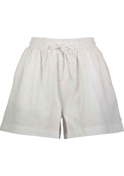 Kadın Regular Fit Penye Şort LF2038408 Whıte