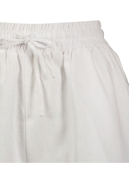 Kadın Regular Fit Penye Şort LF2038408 Whıte modelleri