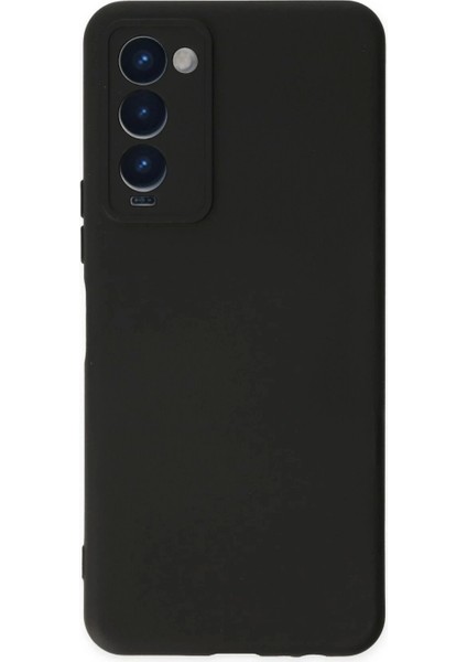 Tecno Camon 18 Kılıf Nano Içi Kadife Silikon - Siyah