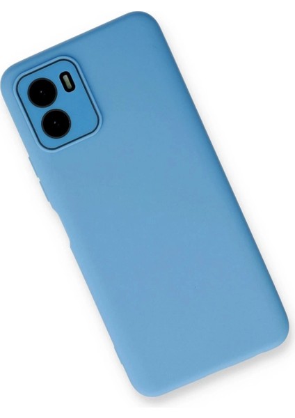 Vivo Y15S Kılıf Lansman Glass Kapak - Mavi fiyatları