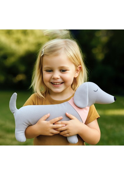 Puppy Uyku Arkadaşı - Köpek Figürlü Dekoratif Yastık – Sevimli ve Pastel Tonlarda