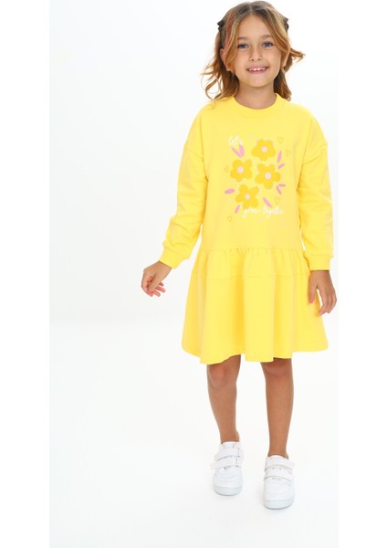 Kız Çocuk Baskılı Elbise