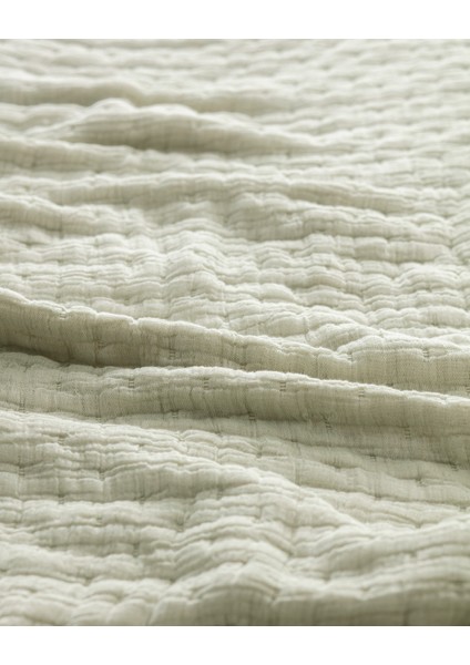 Grania King Size Pamuklu Yatak Örtüsü - Haki indirimleri