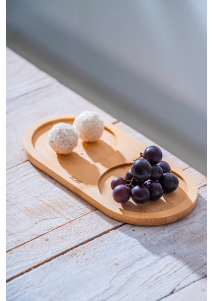 Bambu Iki Bölmeli Sunumluk - 19.5 cm fiyatları