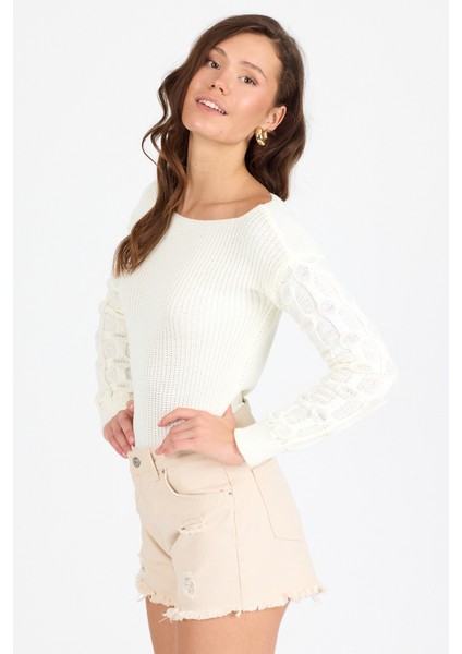 Kadın Selanik Örgü Triko Bluz 2699 (Standart Beden S-M-L-Xl Beden Uyumludur) fiyatları