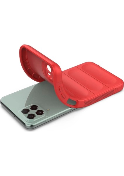 Samsung Galaxy M33 Kılıf Optimum Silikon - Kırmızı fırsatları