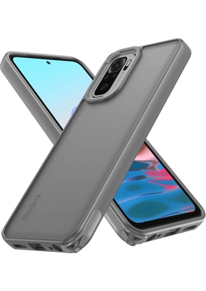 Xiaomi Redmi Note 10 Pro Kılıf Elegant Kapak - Titan Gri