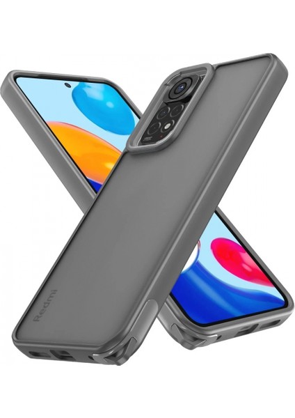 Xiaomi Redmi Note 11 Kılıf Elegant Kapak - Titan Gri