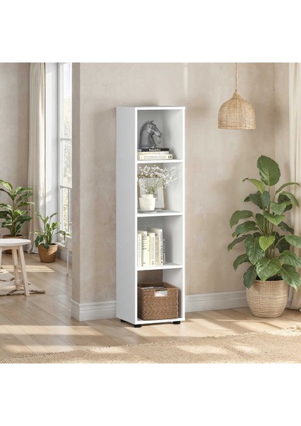 Cubic Kitaplık Beyaz 36X140,5X30 cm