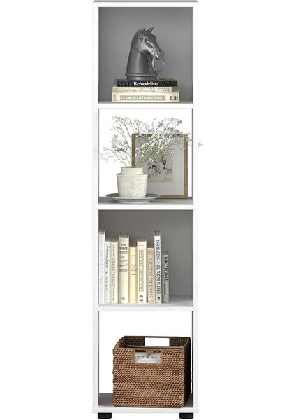 Cubic Kitaplık Beyaz 36X140,5X30 cm modelleri