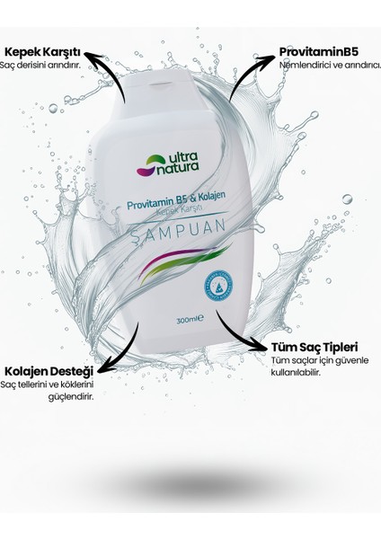 Provitamin B5 & Kolajen Içeren Şampuan - 300ML fiyatları