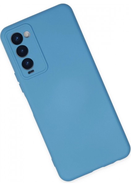 Tecno Camon 18 Kılıf Nano Içi Kadife Silikon - Mavi fiyatları