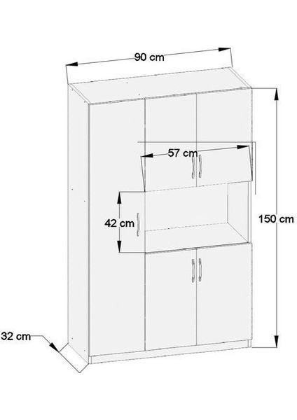 Kumru 5 Kapılı Çok Amaçlı Mikrodalga Mini Fırın Dolap modelleri