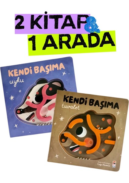 Kendi Başıma Uyku & Tuvalet Kitap Seti (2’li) | 6 Ay – 4 Yaş Okul Öncesi Eğitim Kitapları