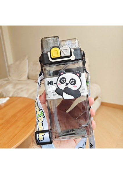 Karikatür Plastik Bardak Sevimli Ikili Içme Kupa Çocuk Pipetli Kur (Yurt Dışından)