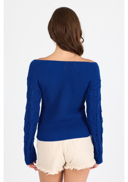 Kadın Selanik Örgü Triko Bluz 2699 (Standart Beden S-M-L-Xl Beden Uyumludur) fırsatları