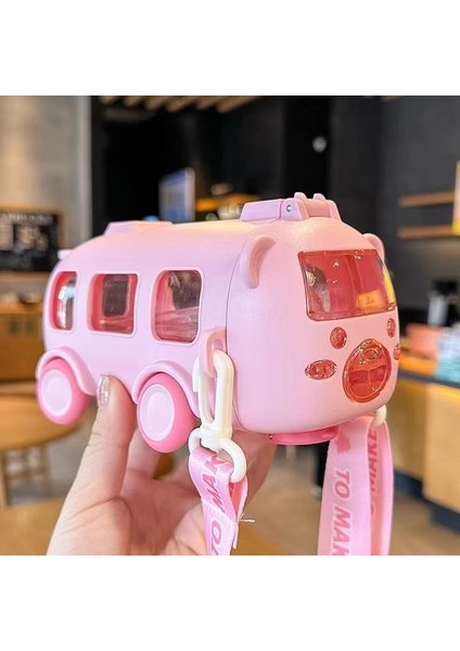 Çocuk Su Bardağı Taşınabilir Açık Zıplayan Plastik Bardak Bebek Otobüsü (Yurt Dışından)