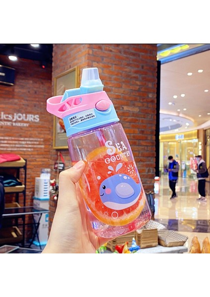 Plastik Daklar Çocuk Su Dakları Pipetli Daklar Öğrenci Su Dakları (Yurt Dışından)