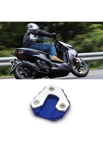 Kymco KRV180 2021 2022 Motosiklet Ayak Yan Standı Pad Plaka Kickstand Destek Uzatma Mavi (Yurt Dışından) modelleri