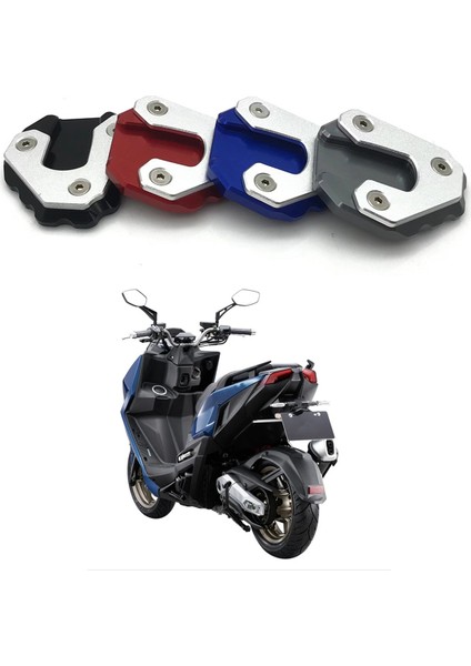 Kymco KRV180 2021 2022 Motosiklet Ayak Yan Standı Pad Plaka Kickstand Destek Uzatma Mavi (Yurt Dışından) fırsatları