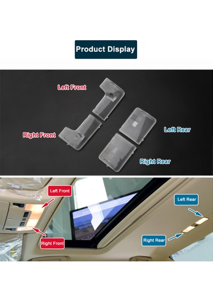 Toyota Camry 2012-2017 Için Ön Arka Çatı Okuma Aydınlatma Koruması Kubbe Harita Lambası Lens Üst Işık Lambası Kapağı 8139206040 (Yurt Dışından) modelleri