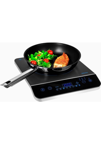 Medıon 2000 Watt Indüksiyonlu Ocak, Dokunmatik Panel ve 8 Otomatik Pişirme Programı