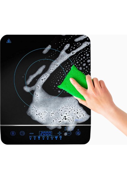 Medıon 2000 Watt Indüksiyonlu Ocak, Dokunmatik Panel ve 8 Otomatik Pişirme Programı fiyatları