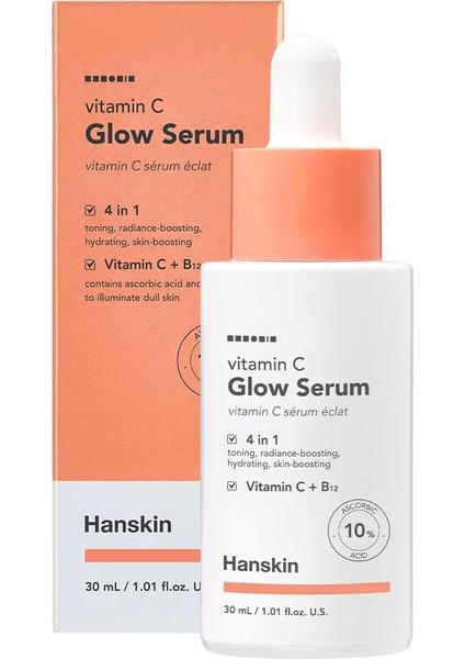 Vitamin C Glow Serum- C Vitaminli Serum / % 10 Askorbik Asit / leke Giderici 30 ml