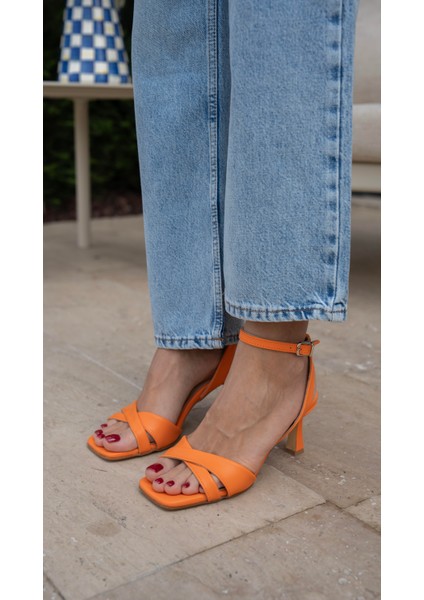 Gita Turuncu Topuklu Ayakkabı modelleri