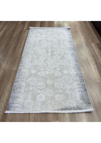 Decor 1135 GRI Yün Tuşeli Pamuk Taban Halı