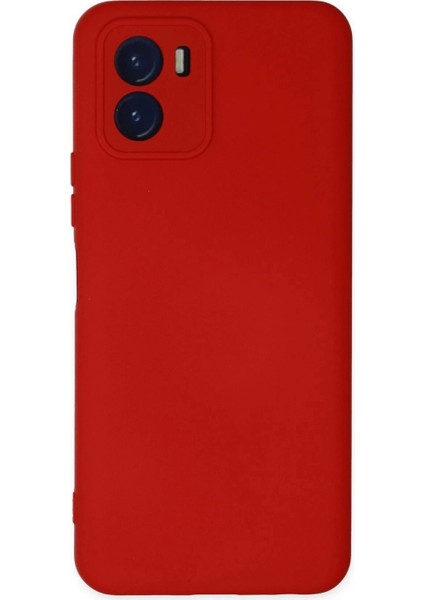 Vivo Y15S Kılıf Nano Içi Kadife Silikon - Kırmızı
